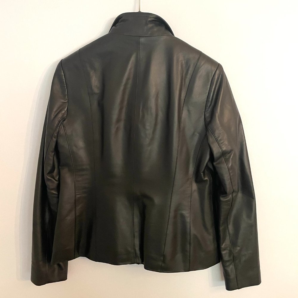 Cole Haan Leather Scuba Jacket - Picture 9 of 14
